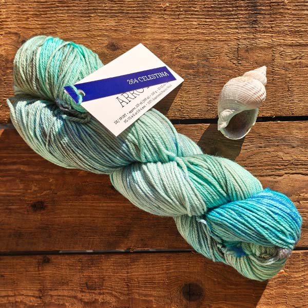 Wolle: "Arroyo" / malabrigo - Nd 3.5 bis 4.5 - superwash Merino handgefärbt, mulesingfrei - 100 g à 306 m – Bild 8