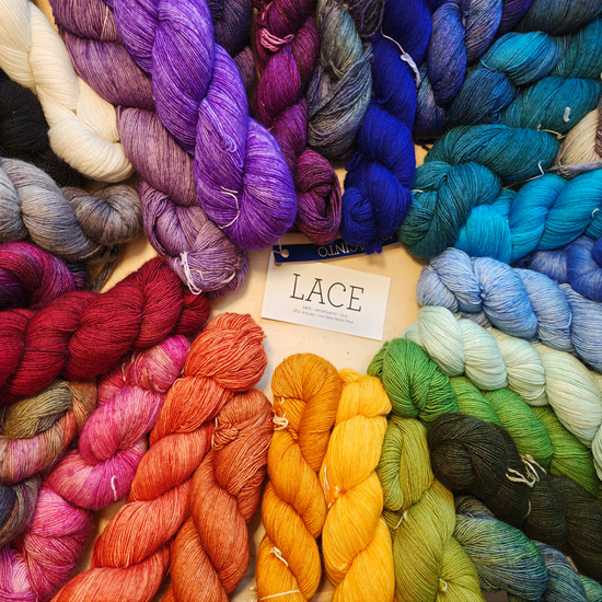 Wolle: "Lace" / malabrigo - Baby Merinowolle mulesingfrei, handgefärbt - 50 g à 430 m - Nd 2-3.5 – Bild 8