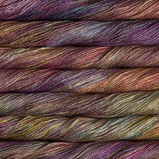 Wolle: "Mora" / malabrigo - 2.25-2.75 / reine edle Maulbeeer-Seide, handgefärbt - 50 g à 205 m – Bild 5