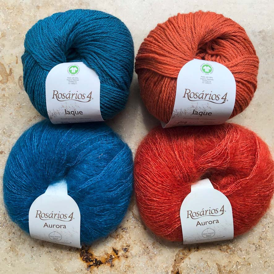 Wolle: "Aurora" / Rosários4 - Kid Mohair mit Seide - Nadel 3.5 bis ? - Flauschgarn - 25 g à 210 m – Bild 4