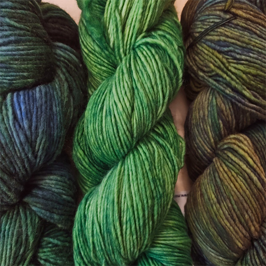 Wolle: "Worsted" / malabrigo - Nadel 5 bis 6.5 / reine Feinmerino - handgefärbt - 100 g à 192 m – Bild 37