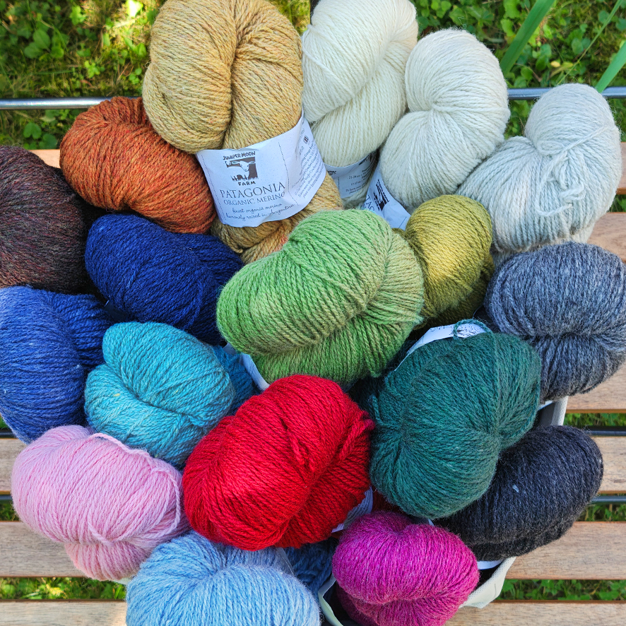 Wolle: "Organic Patagonia Merino" / Juniper Moon - Nd 3.75-4.5 - zertifiziert - à 350 m