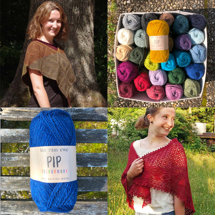 Wolle: "Pip Colourwork" / baa ram ewe - Nd 2.75-3.25 (4) - Britische Schafwolle - 25 g à 116 m