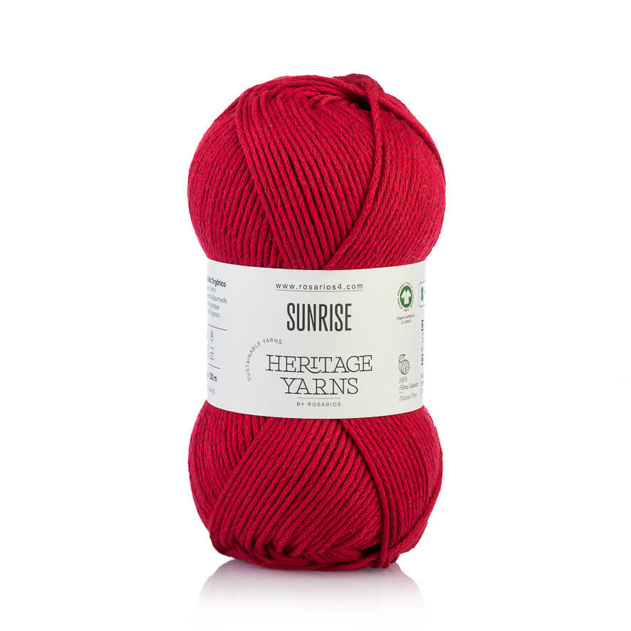 Wolle: "Atlântico" / "Sunrise" Rosários4 - Baumwolle (mit Lysell aus Seetang) GOTS zertifiziert - 100 g = ca 180/ 150 m – Bild 17