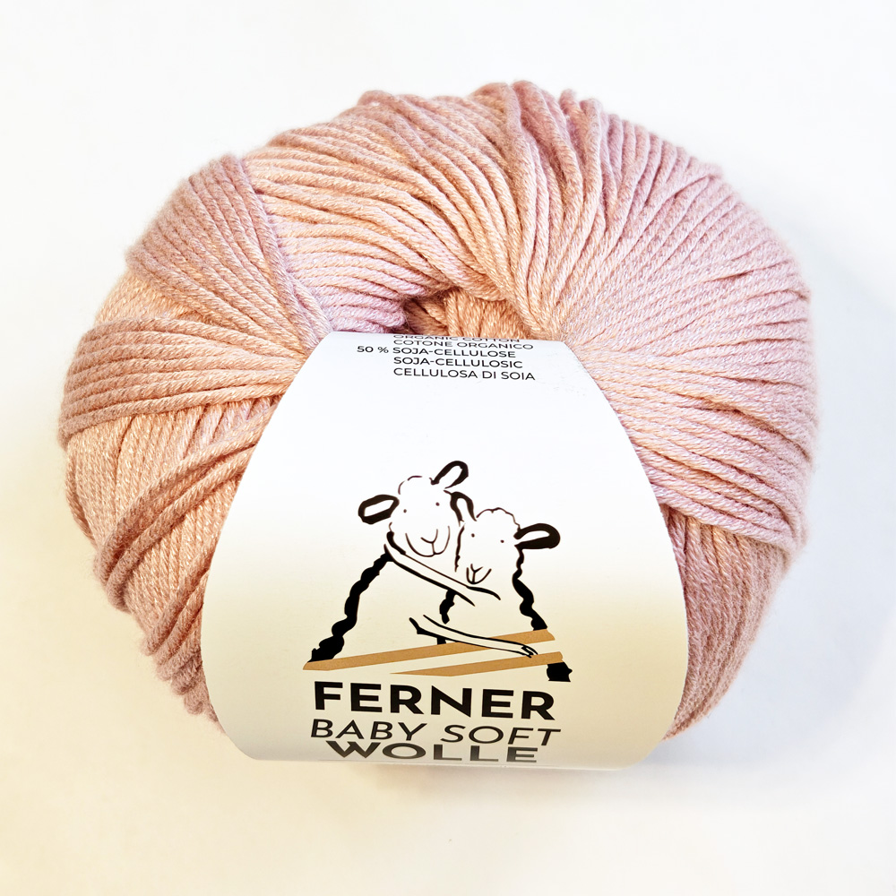 Wolle: "Baby soft" / Ferner - Nadel 3-3,5 - Bio Baumwolle & Soja - 50 g à 135 m - veganes Sockengarn – Bild 21
