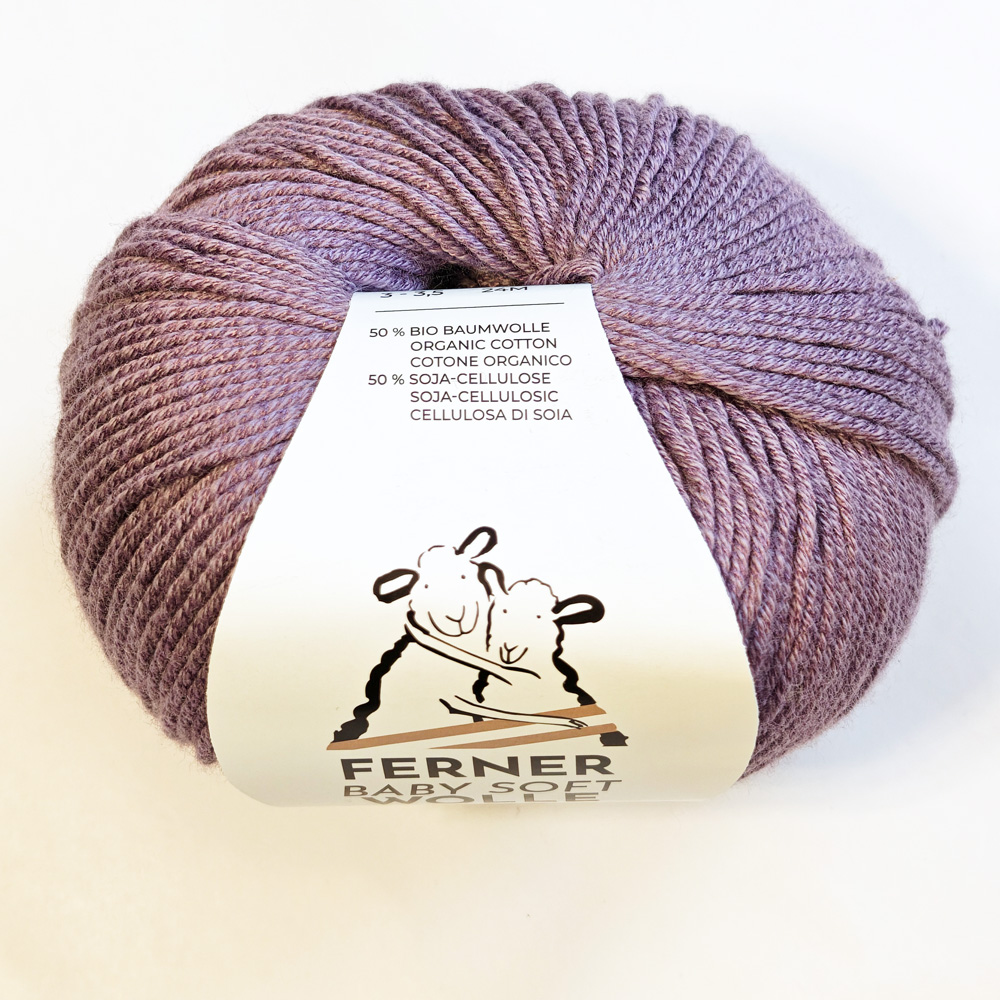 Wolle: "Baby soft" / Ferner - Nadel 3-3,5 - Bio Baumwolle & Soja - 50 g à 135 m - veganes Sockengarn – Bild 20