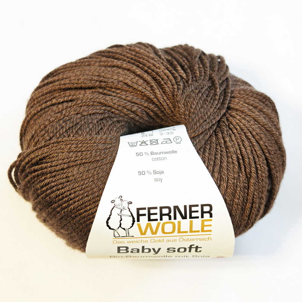Wolle: "Baby soft" / Ferner - Nadel 3-3,5 - Bio Baumwolle & Soja - 50 g à 135 m - veganes Sockengarn – Bild 26