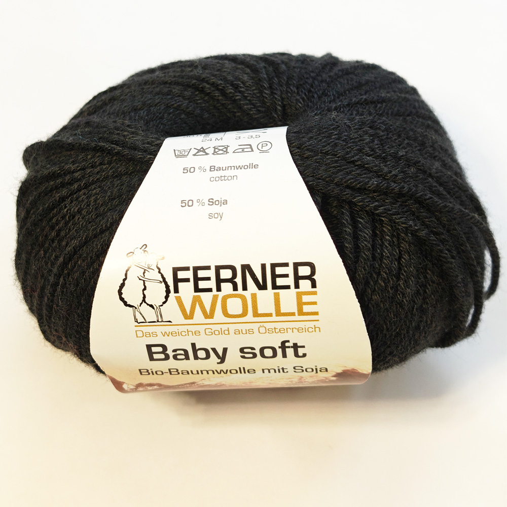 Wolle: "Baby soft" / Ferner - Nadel 3-3,5 - Bio Baumwolle & Soja - 50 g à 135 m - veganes Sockengarn – Bild 31