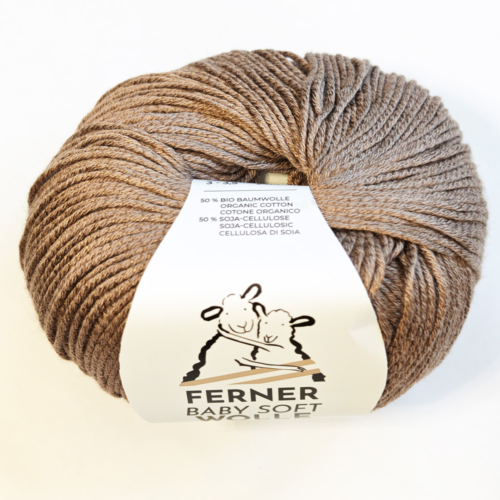 Wolle: "Baby soft" / Ferner - Nadel 3-3,5 - Bio Baumwolle & Soja - 50 g à 135 m - veganes Sockengarn – Bild 27