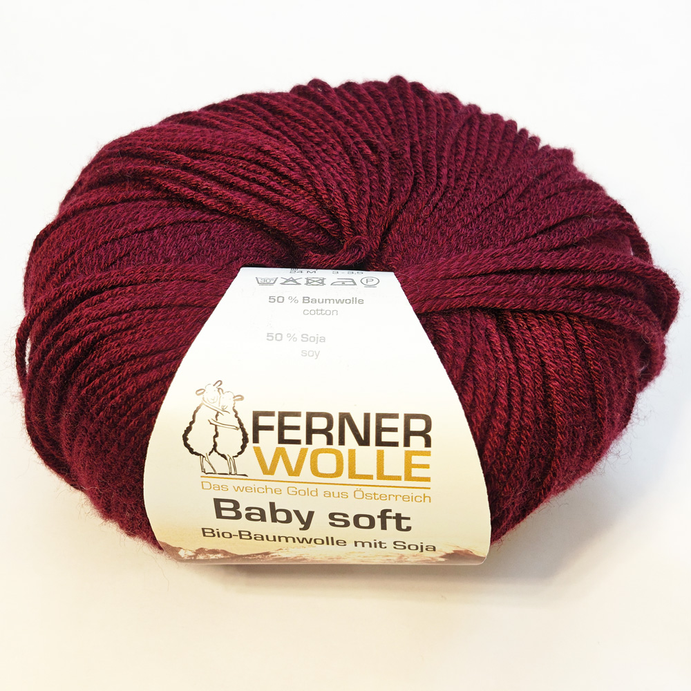 Wolle: "Baby soft" / Ferner - Nadel 3-3,5 - Bio Baumwolle & Soja - 50 g à 135 m - veganes Sockengarn – Bild 22