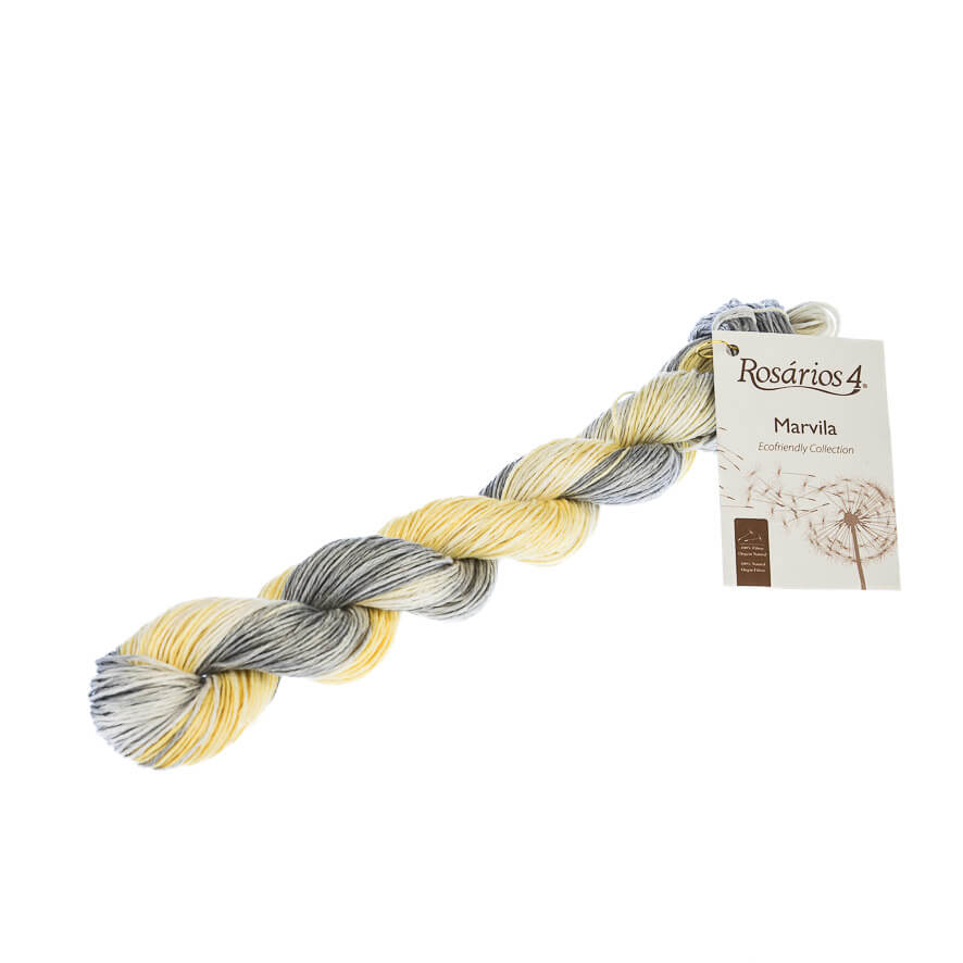 Wolle: "Marvila" / Rosários4 - 3.5-4 / reines Leinen handgefärbt, vegan / 50 g à ca. 125 m – Bild 3