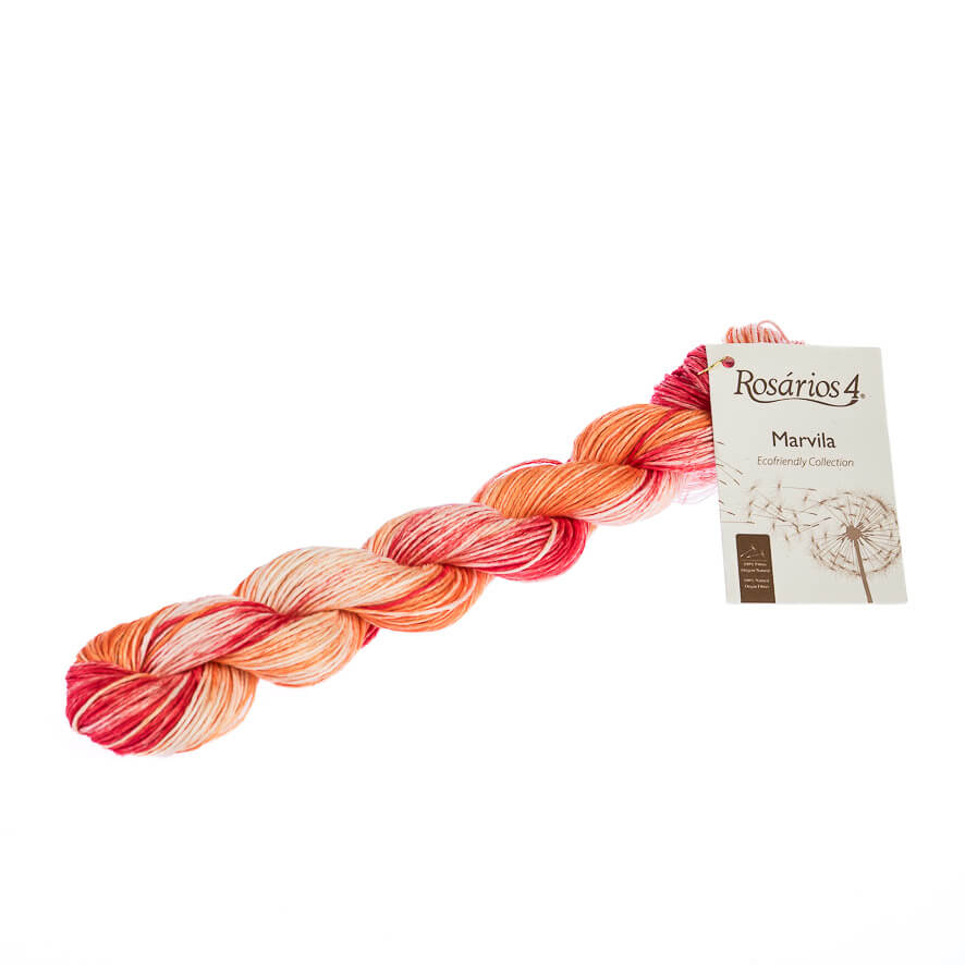 Wolle: "Marvila" / Rosários4 - 3.5-4 / reines Leinen handgefärbt, vegan / 50 g à ca. 125 m – Bild 2