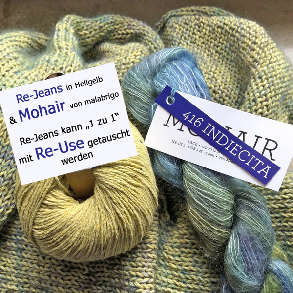 Wolle: "Mohair" / malabrigo - Nd 3.25-5/ Mohair-Seide / handgefärbt / 25 g à ca. 210 m – Bild 32