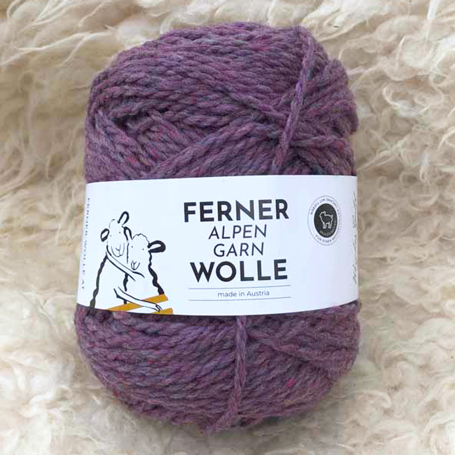 Wolle: "Alpengarn" / Ferner - Nd 4.5 bis 6 - Schafwolle von Alpenschafen - Janker/ Taschen/ Kissen - 100 g à 160 m – Bild 6