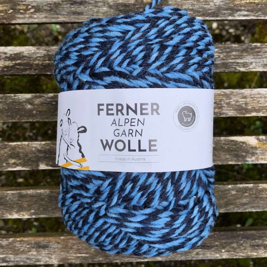 Wolle: "Alpengarn" / Ferner - Nd 4.5 bis 6 - Schafwolle von Alpenschafen - Janker/ Taschen/ Kissen - 100 g à 160 m – Bild 14