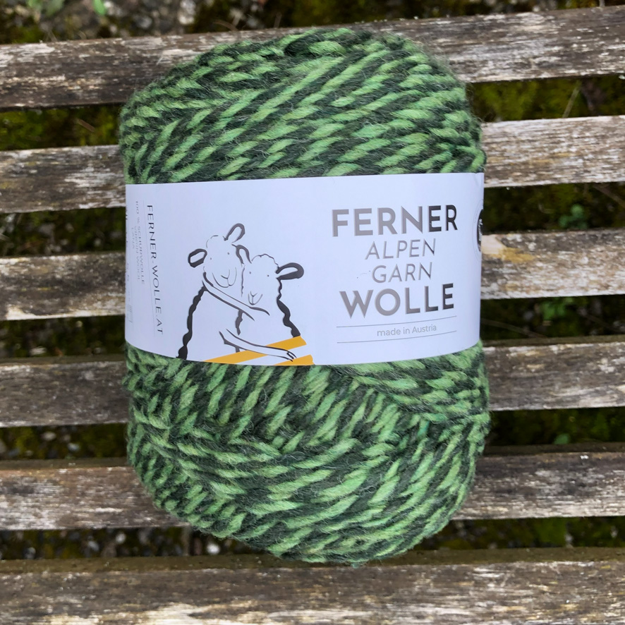 Wolle: "Alpengarn" / Ferner - Nd 4.5 bis 6 - Schafwolle von Alpenschafen - Janker/ Taschen/ Kissen - 100 g à 160 m – Bild 17