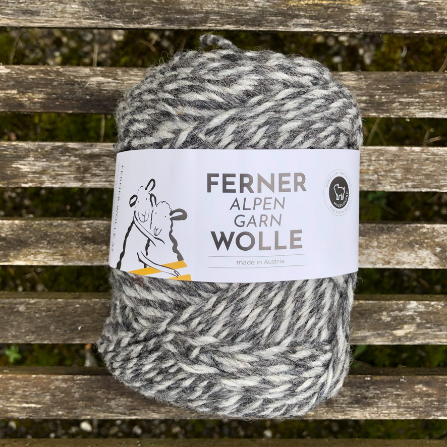 Wolle: "Alpengarn" / Ferner - Nd 4.5 bis 6 - Schafwolle von Alpenschafen - Janker/ Taschen/ Kissen - 100 g à 160 m – Bild 24