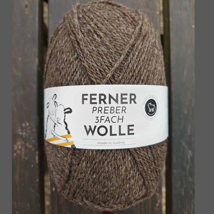 Wolle: "Preber 3fach" / Ferner - Nd 3-5 - traditionelles Allzweckgarn - österreichische Schafe - 100 g à 250 m – Bild 3