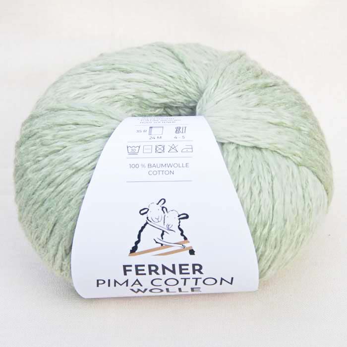 Wolle: "Pima Cotton" / Ferner / Nd 4-5 / Baumwolle - Flausch - 50 g à 110 m – Bild 8
