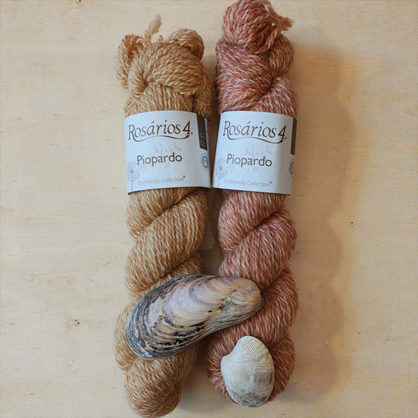 Wolle: "Piopardo" / Rosários4 / Nd 3-5 / portugiesische Schafwolle - 50 g à 165 m - buntes Garn - handbedruckt – Bild 17