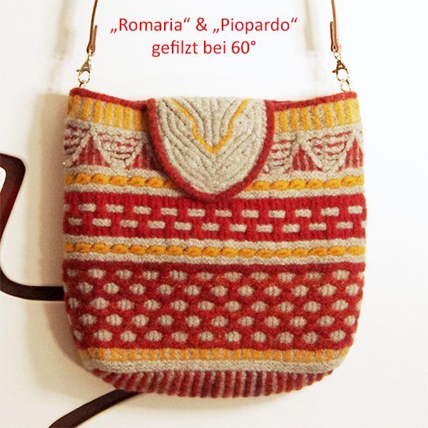 Wolle: "Piopardo" / Rosários4 / Nd 3-5 / portugiesische Schafwolle - 50 g à 165 m - buntes Garn - handbedruckt – Bild 22