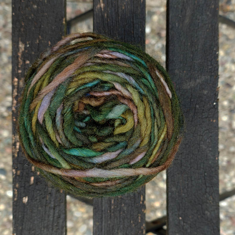 Wolle: "Naturwolle Michels" bunt - handgesponnen regional im Schwarzwald - 100% Schurwolle - 100g à ca. 100 m - Nadelstärke 6-8 – Bild 35