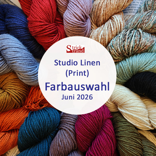 Wolle: "Studio Linen" (print) / Erika Knight - Nd 3.5 - 4 / recyceltes Leinen / 50 g à ca 120 m