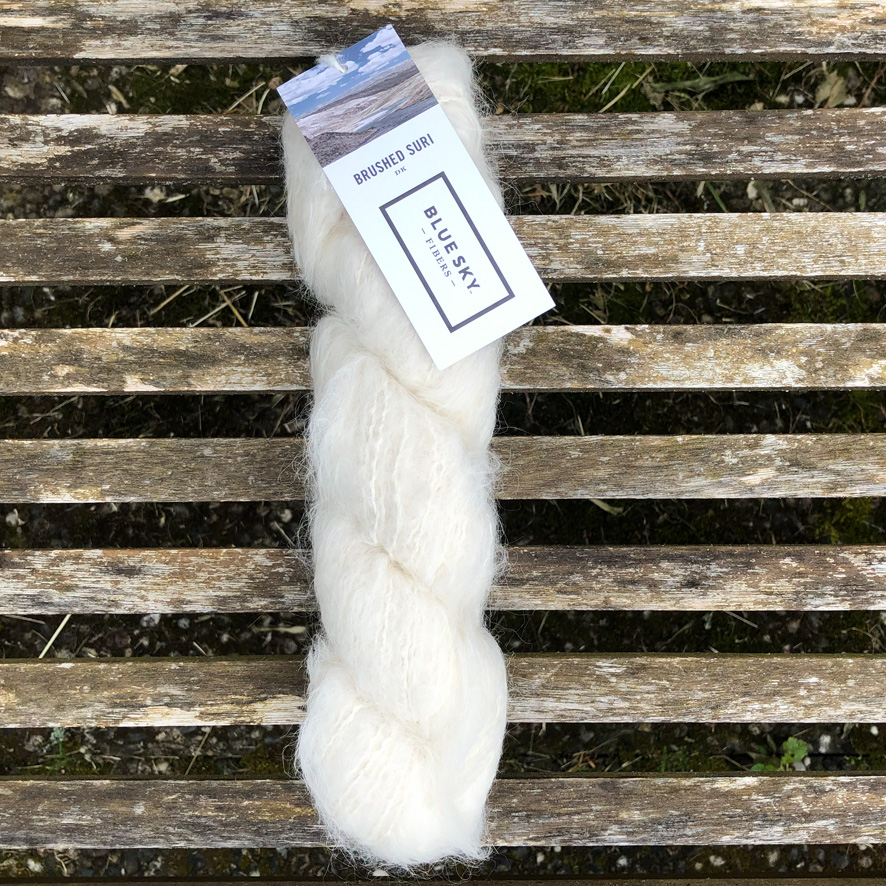 Wolle: "Brushed Suri" - Blue Sky - Fibers - Nd 3.5-8 - Alpaca/ Merino/ Bambus - Flausch - 50 g à ca 130 m – Bild 17