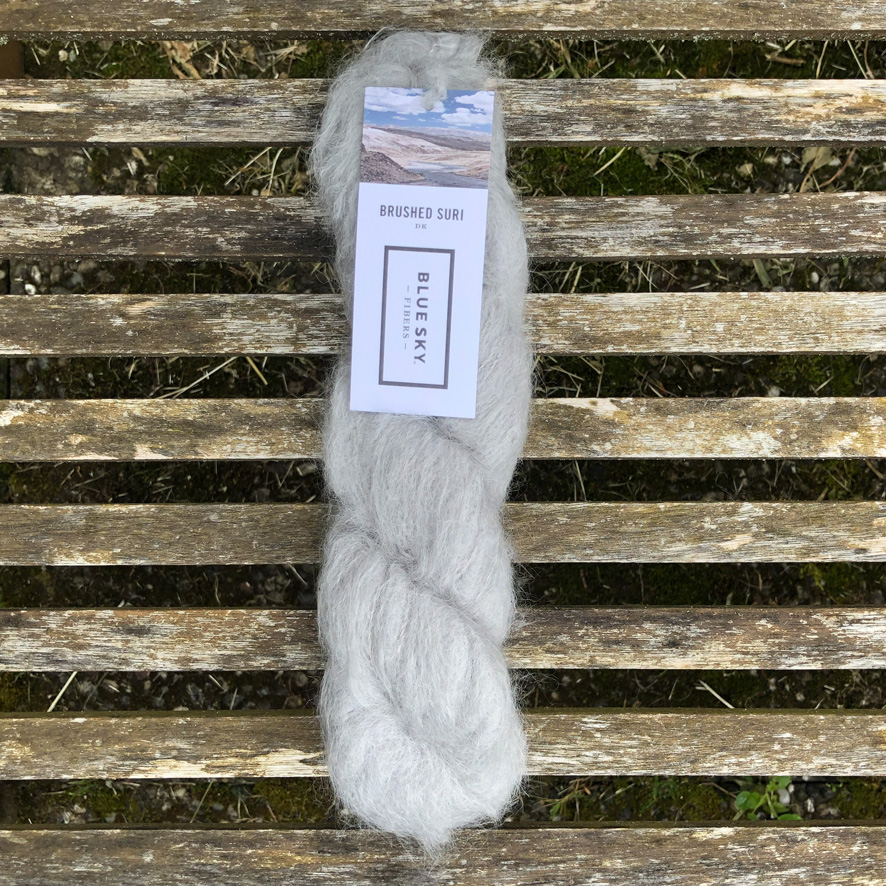 Wolle: "Brushed Suri" - Blue Sky - Fibers - Nd 3.5-8 - Alpaca/ Merino/ Bambus - Flausch - 50 g à ca 130 m – Bild 14