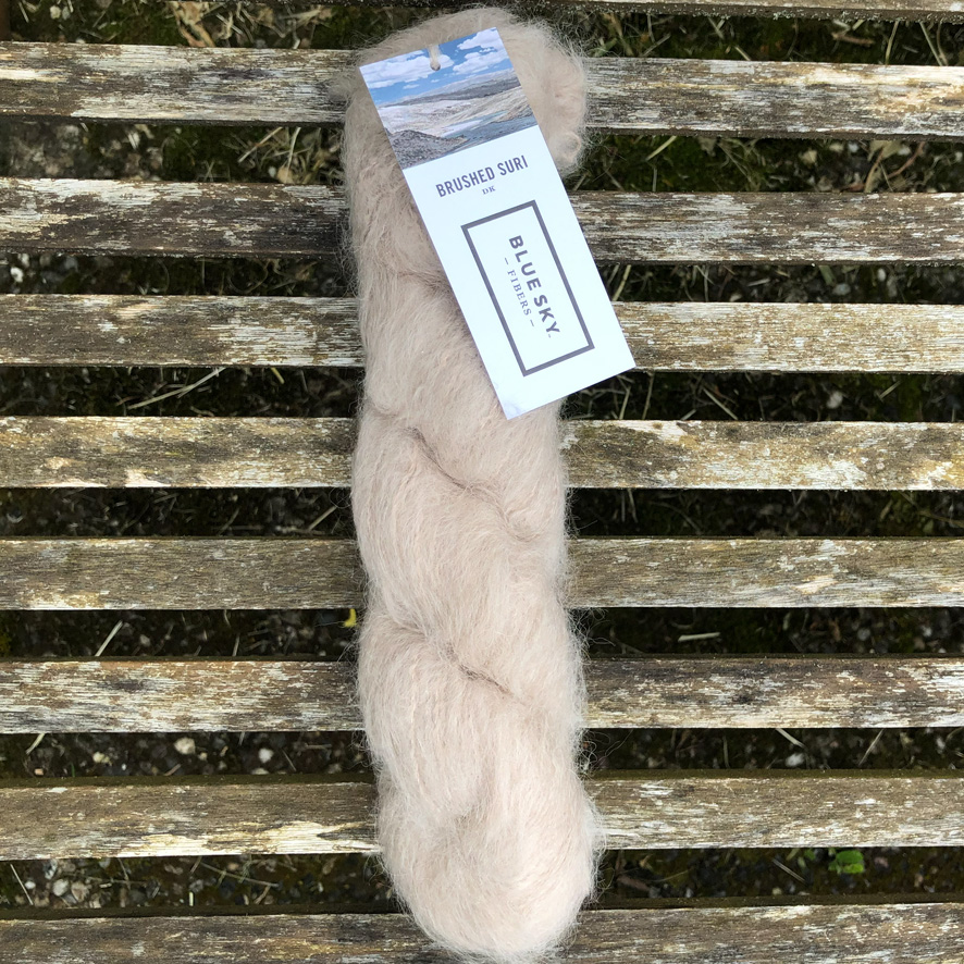 Wolle: "Brushed Suri" - Blue Sky - Fibers - Nd 3.5-8 - Alpaca/ Merino/ Bambus - Flausch - 50 g à ca 130 m – Bild 11