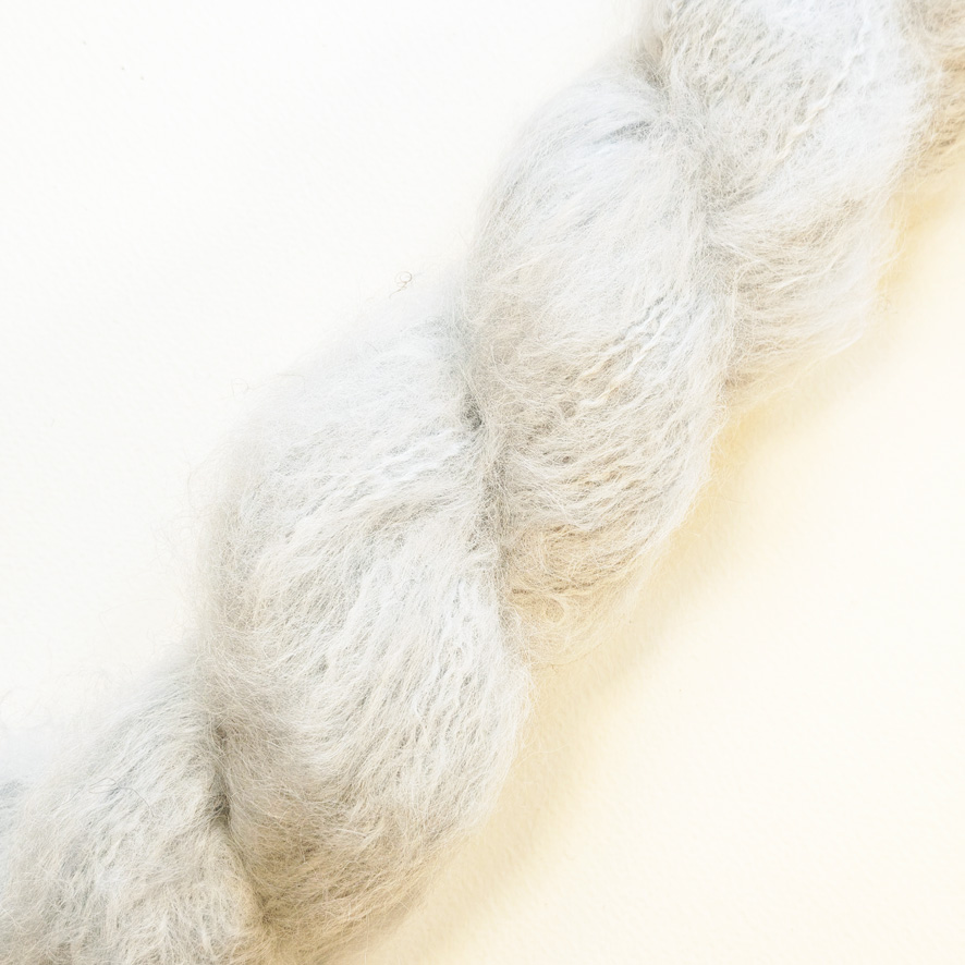 Wolle: "Brushed Suri" - Blue Sky - Fibers - Nd 3.5-8 - Alpaca/ Merino/ Bambus - Flausch - 50 g à ca 130 m – Bild 6