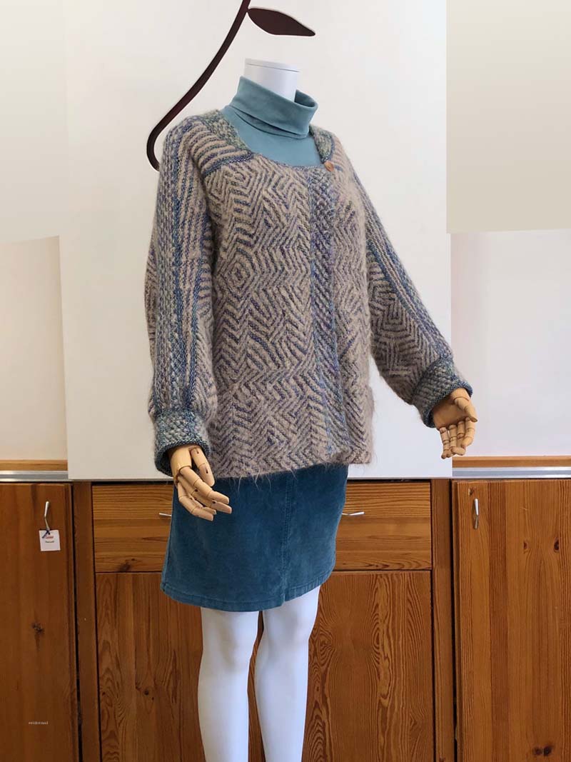 Wolle: "Brushed Suri" - Blue Sky - Fibers - Nd 3.5-8 - Alpaca/ Merino/ Bambus - Flausch - 50 g à ca 130 m – Bild 8