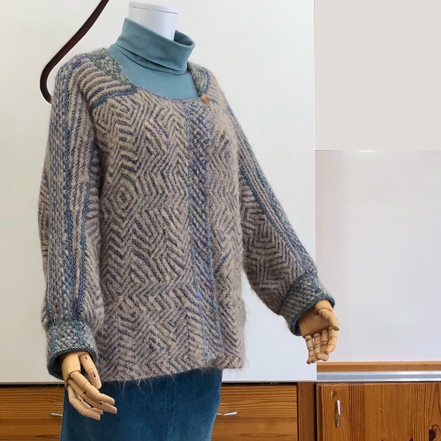 Wolle: "Brushed Suri" - Blue Sky - Fibers - Nd 3.5-8 - Alpaca/ Merino/ Bambus - Flausch - 50 g à ca 130 m – Bild 22