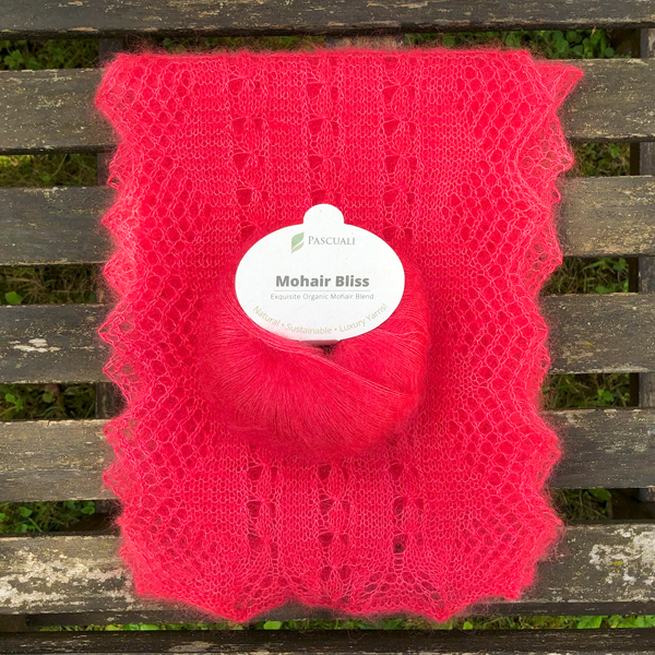 Anleitung: Schal/ StrickStrand - "Pearl Strings" - Lace-Strickschal - Nadel 3.5 – Bild 6