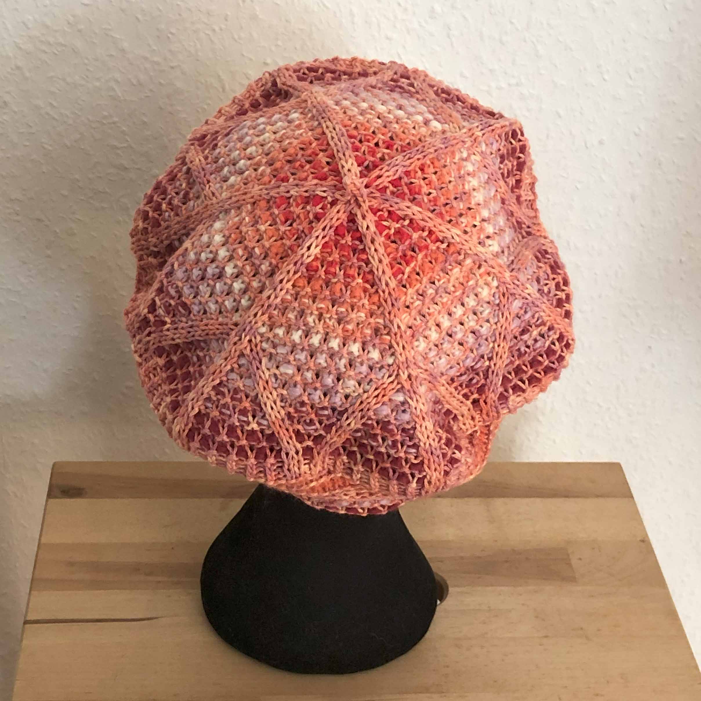 Anleitung: "Star Nubed" Beret/ Serie "Hidden Rainbow"/ LGBTQ+/ Noppen Barrett/ Baskenmütze Strickanleitung, verschiedene Kopfweiten durch Nd 3.75 bis 4.5/ Hebemaschen – Bild 2