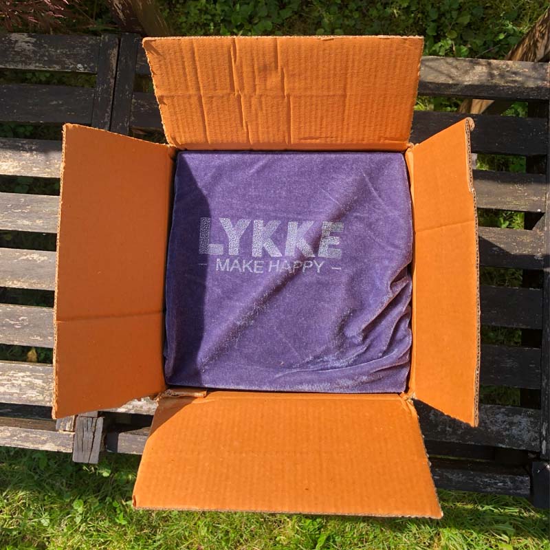 Strickzubehör: Pendel - Wollknäulhalter - Wollbox/ LYKKE - handgearbeitetes poliertes Holz – Bild 2