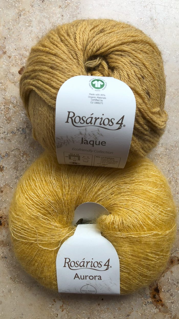 Strickpaket: "Starfish" Happy Ringlets aus Iaque & Aurora - Rosários4 - 3.75 - Kit: Anleitung und Garn - Stola, Umschlagtuch, Schal, Umhang – Bild 6