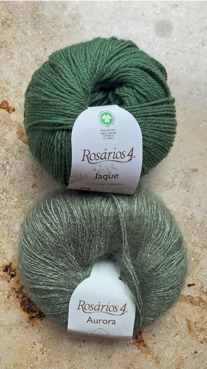 Strickpaket: "Starfish" Happy Ringlets aus Iaque & Aurora - Rosários4 - 3.75 - Kit: Anleitung und Garn - Stola, Umschlagtuch, Schal, Umhang – Bild 9