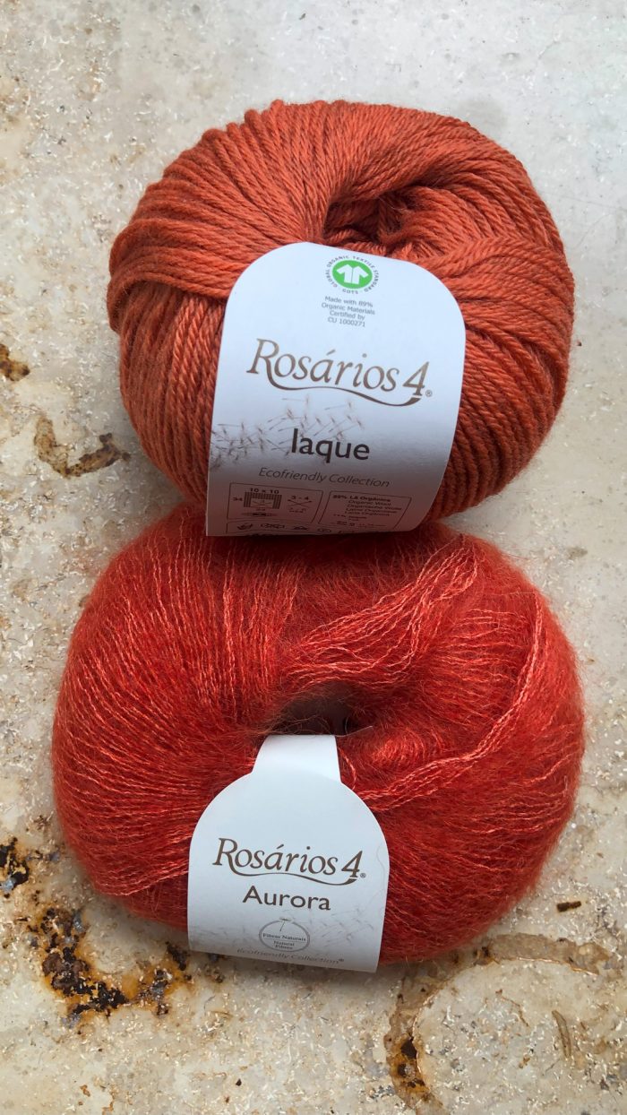 Strickpaket: "Starfish" Happy Ringlets aus Iaque & Aurora - Rosários4 - 3.75 - Kit: Anleitung und Garn - Stola, Umschlagtuch, Schal, Umhang – Bild 4