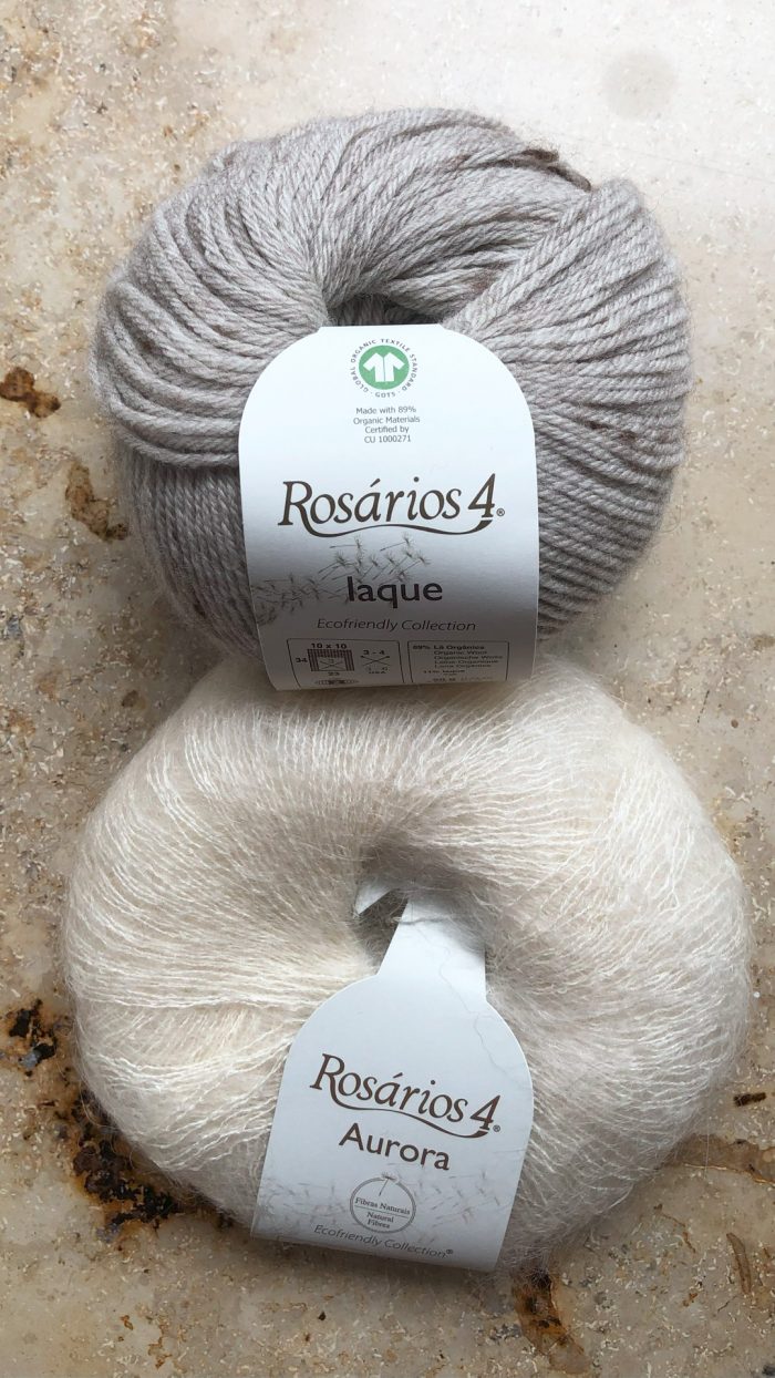 Strickpaket: "Starfish" Happy Ringlets aus Iaque & Aurora - Rosários4 - 3.75 - Kit: Anleitung und Garn - Stola, Umschlagtuch, Schal, Umhang – Bild 7