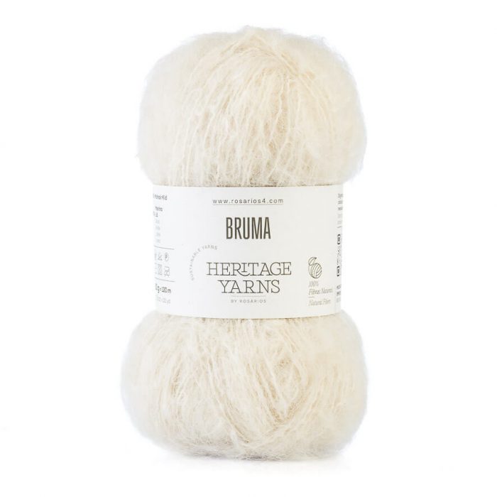 Wolle & Garn: "Bruma" von Rosários4 - Mohair/Merino - 50 g à ca. 120 m - Nd 4-5 (-6) - Flauschgarn mit Volumen – Bild 9