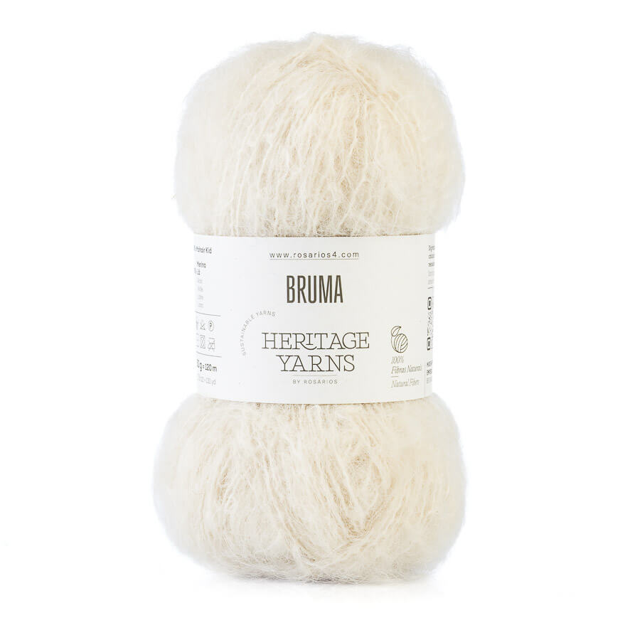 Wolle & Garn: "Bruma" von Rosários4 - Mohair/Merino - 50 g à ca. 120 m - Nd 4-5 (-6) - Flauschgarn mit Volumen – Bild 9