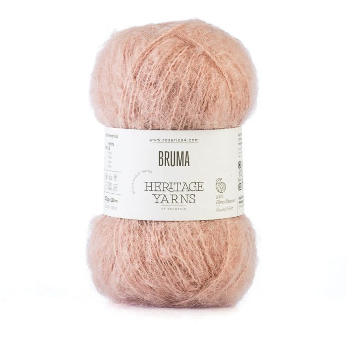 Wolle & Garn: "Bruma" von Rosários4 - Mohair/Merino - 50 g à ca. 120 m - Nd 4-5 (-6) - Flauschgarn mit Volumen