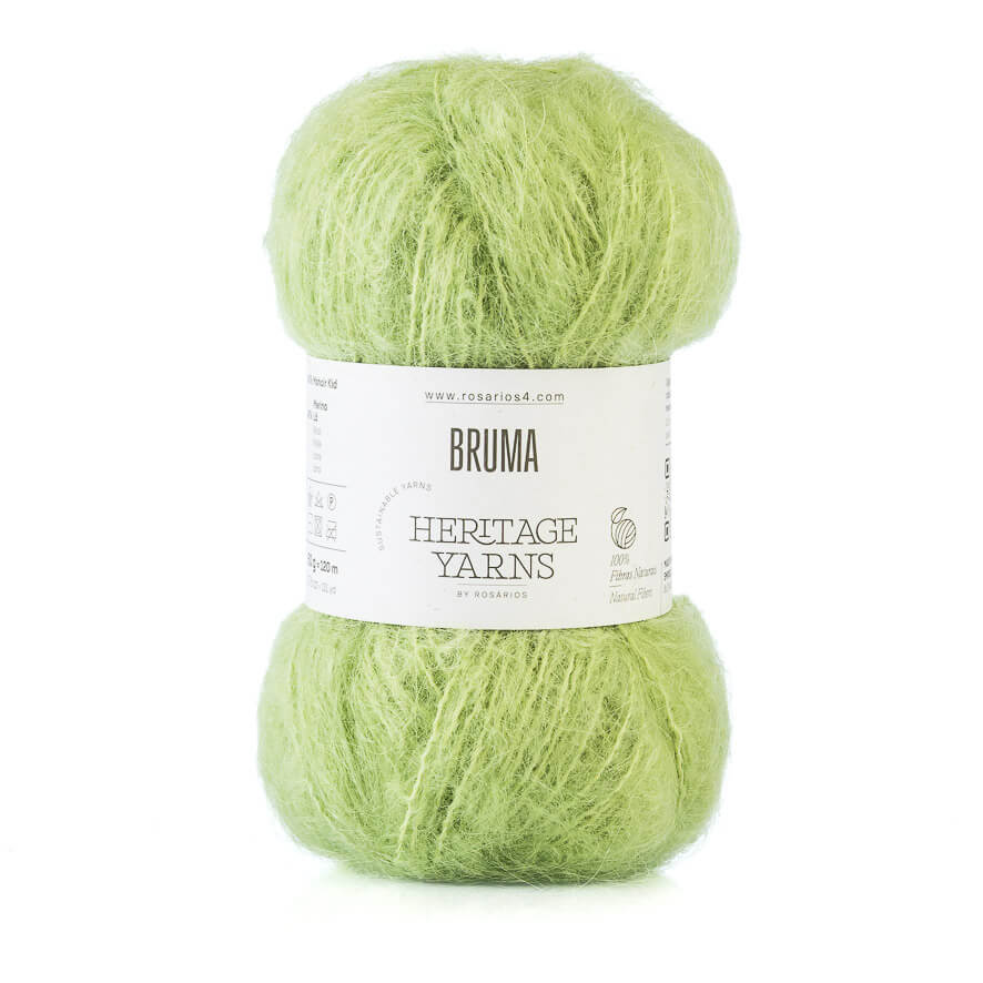 Wolle: "Bruma" / Rosários4 - Nd 4-5 (-6) - Mohair/Merino - Flauschgarn mit Volumen - 50 g à ca. 120 m – Bild 7