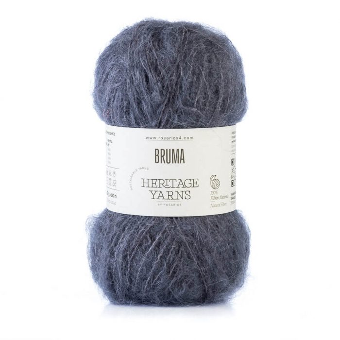 Wolle & Garn: "Bruma" von Rosários4 - Mohair/Merino - 50 g à ca. 120 m - Nd 4-5 (-6) - Flauschgarn mit Volumen – Bild 7