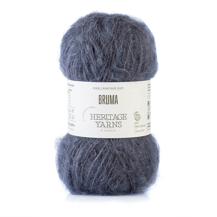 Wolle & Garn: "Bruma" von Rosários4 - Mohair/Merino - 50 g à ca. 120 m - Nd 4-5 (-6) - Flauschgarn mit Volumen – Bild 7