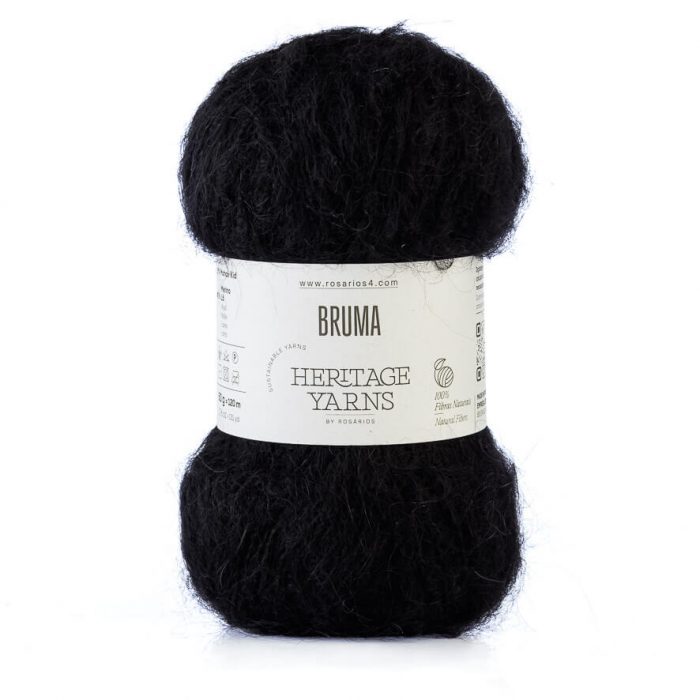 Wolle & Garn: "Bruma" von Rosários4 - Mohair/Merino - 50 g à ca. 120 m - Nd 4-5 (-6) - Flauschgarn mit Volumen – Bild 5