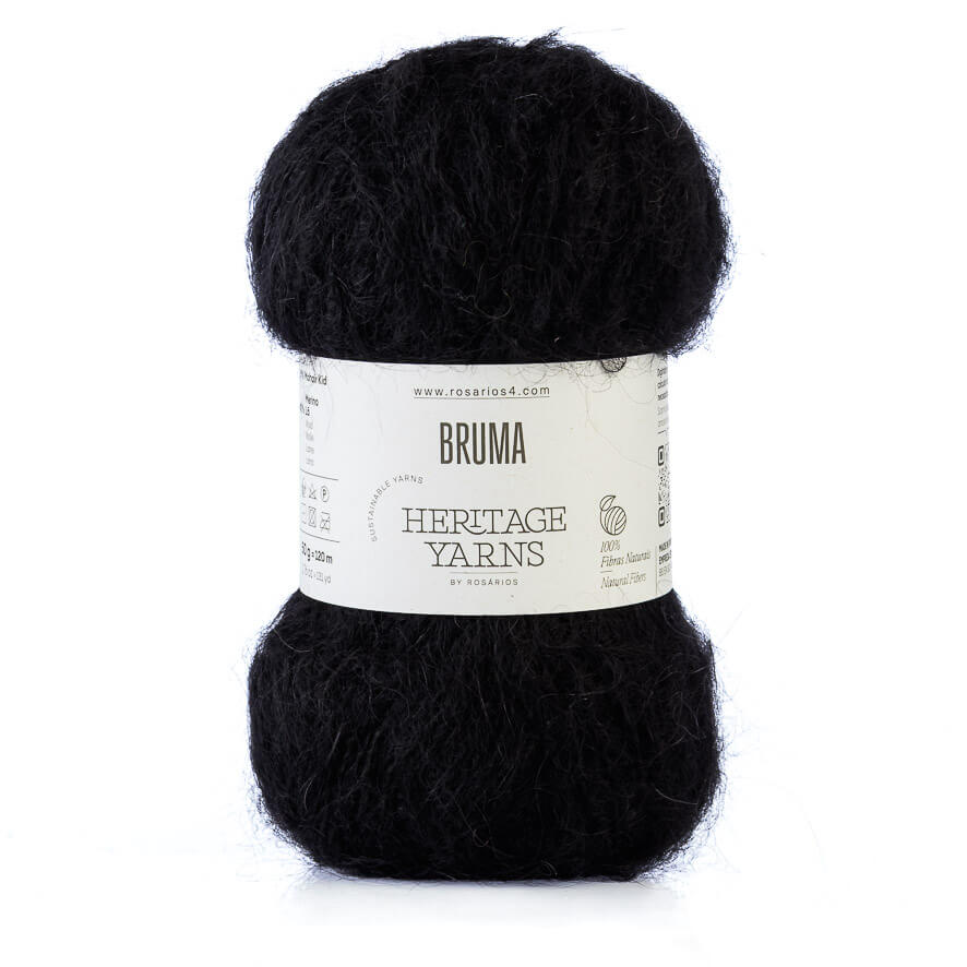 Wolle & Garn: "Bruma" von Rosários4 - Mohair/Merino - 50 g à ca. 120 m - Nd 4-5 (-6) - Flauschgarn mit Volumen – Bild 5