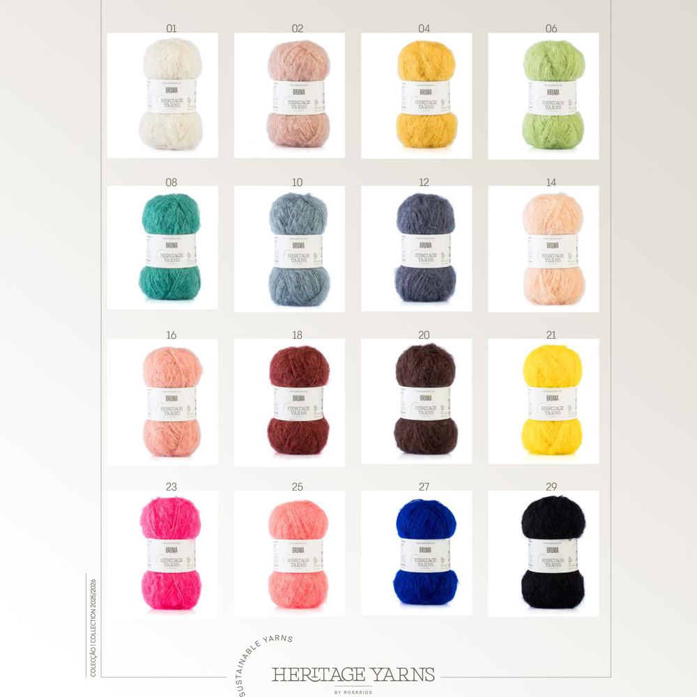 Wolle & Garn: "Bruma" von Rosários4 - Mohair/Merino - 50 g à ca. 120 m - Nd 4-5 (-6) - Flauschgarn mit Volumen – Bild 10