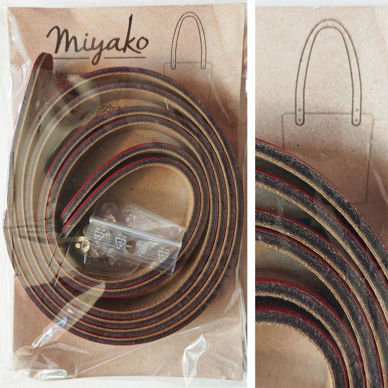 Taschenzubehör: Riemen 80 cm / miyako - Echtleder-Henkel/ Gurte im Paar in vielen Farben – Bild 2